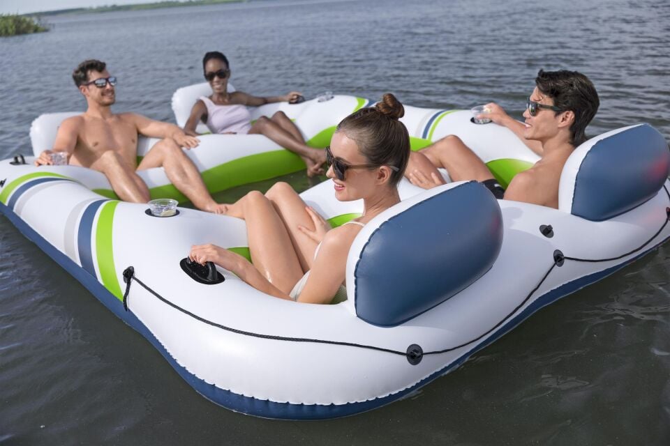 Hydro Force 43957® Breeze Bloc™ 4-Kişilik Şişme Parti Adası 2,91 m