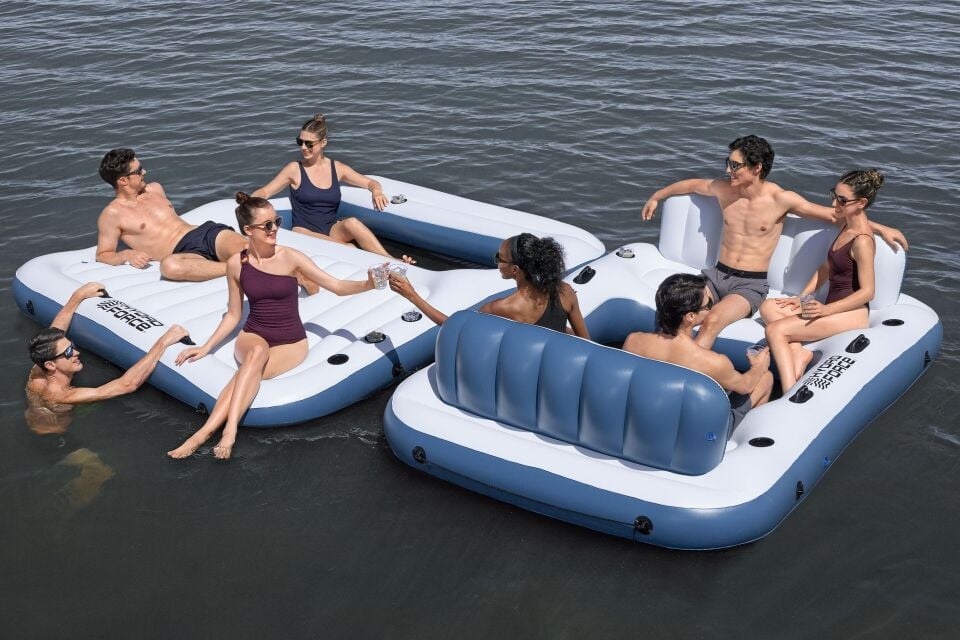 Hydro Force 43964® Bloc Party™ 8 Kişilik Modüler Şişme Ada