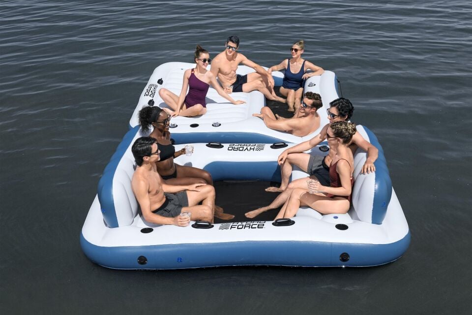Hydro Force 43964® Bloc Party™ 8 Kişilik Modüler Şişme Ada