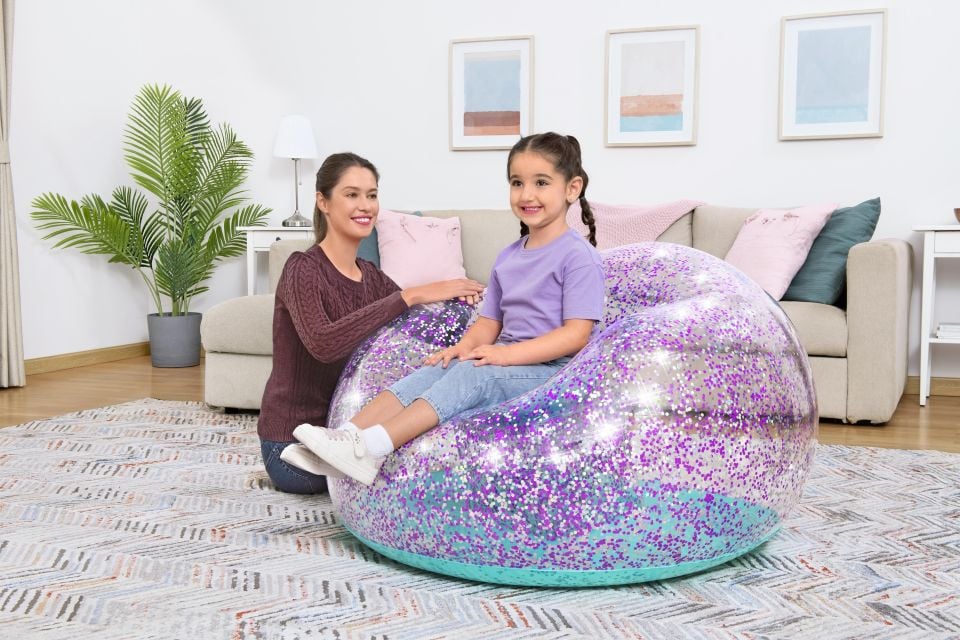 Bestway® 75115 Glitter Dream™ Inflate-A-Chair Çocuklar İçin Şişme Koltuk