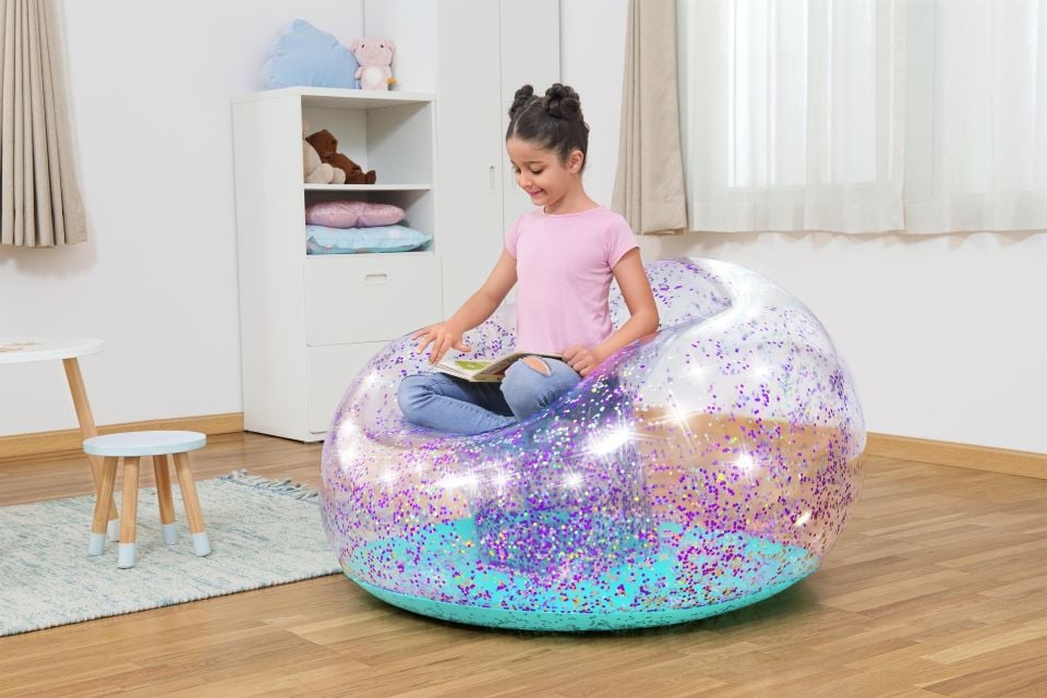 Bestway® 75115 Glitter Dream™ Inflate-A-Chair Çocuklar İçin Şişme Koltuk