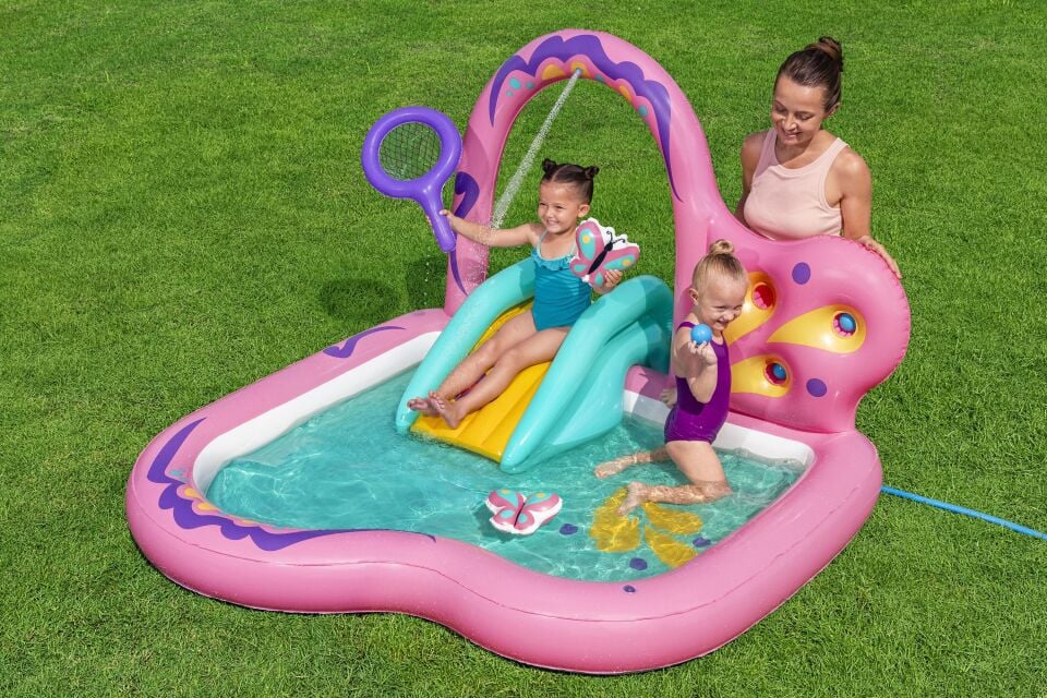 Bestway 53175® Butterfly Wonder™ Şişme Su Oyun Parkı ve Havuz 1,80 m x 1,80 m x 1,17 m