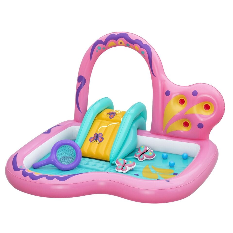 Bestway 53175  Butterfly Wonder Şişme Su Oyun Parkı ve Havuz 1,80 m x 1,80 m x 1,17 m