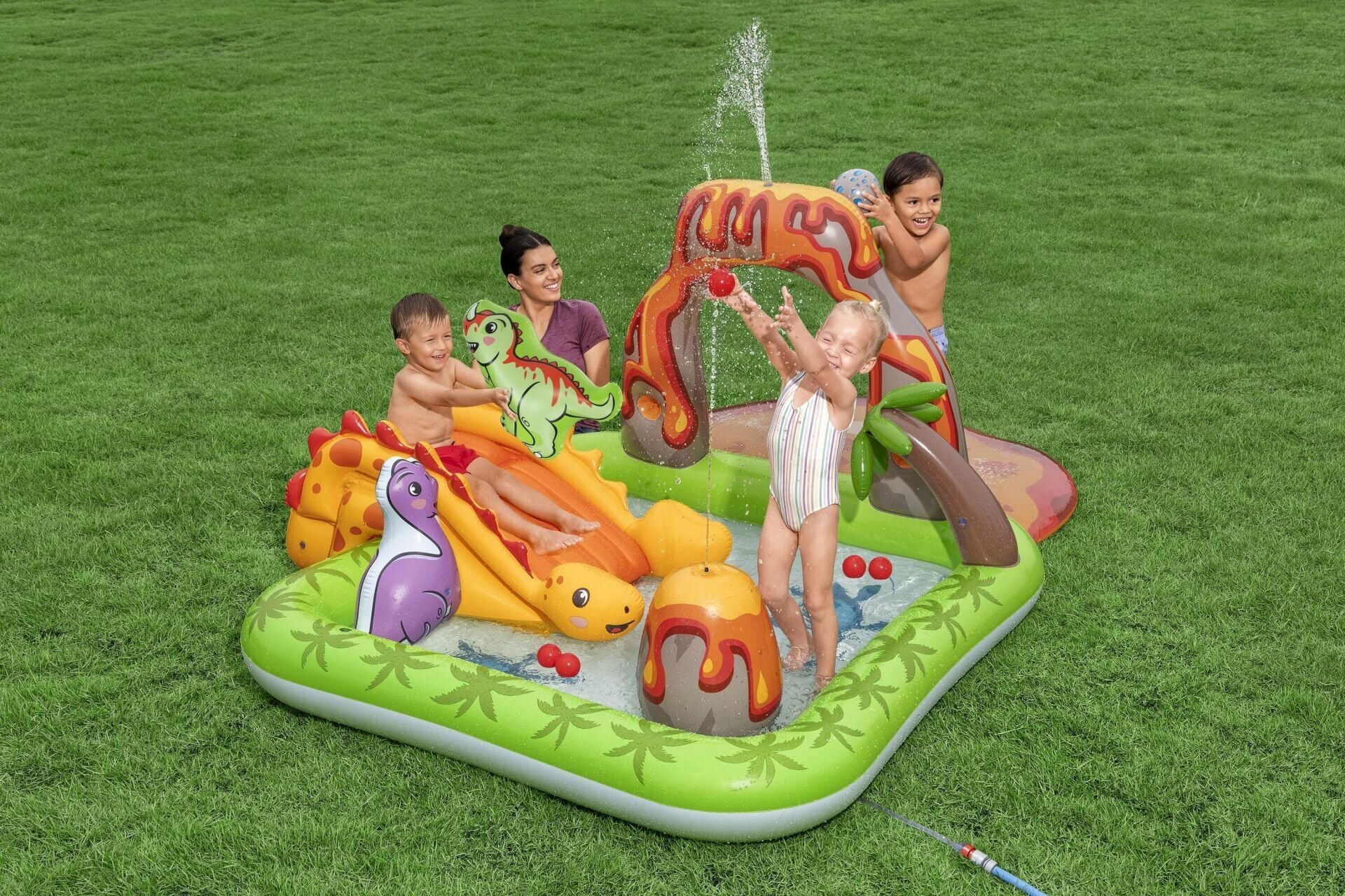 Bestway® 53172 Volcano Springs™ Şişme Su Oyun Parkı ve Havuz 2,62 m x 1,88 m x 1,02 m