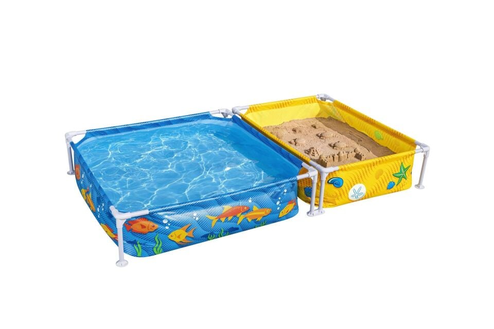 Bestway Prefabrik Havuz Prefabrik İkili Su ve Kum Oyun Havuzu 2.13 m x 1.22 m x 30.5 cm 561CF