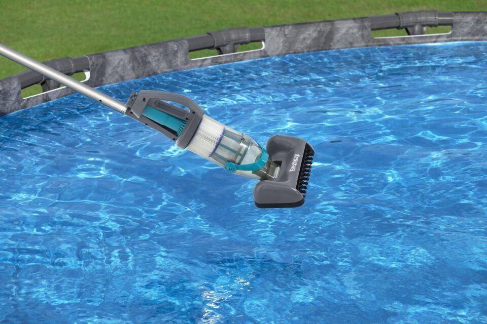 Bestway® 58946 AquaGrip™ Şarjlı Elde Taşıma Havuz Süpürge