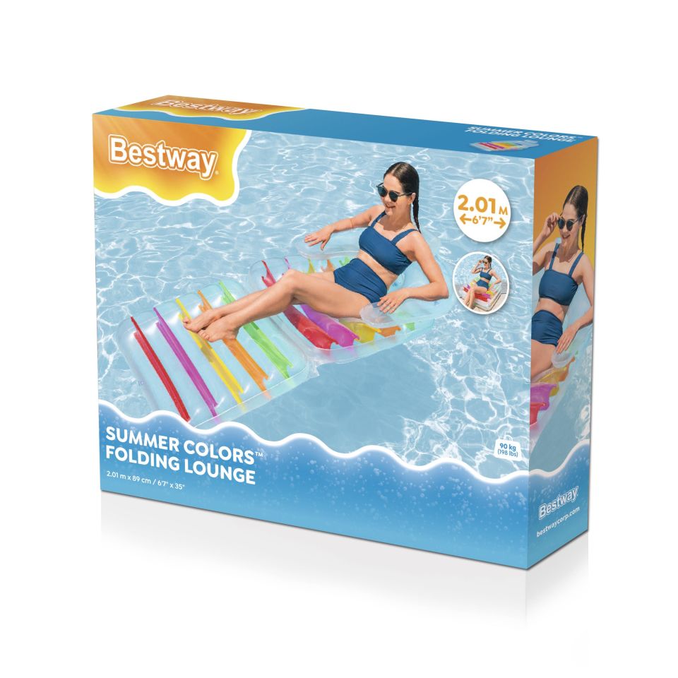 Bestway® 43023 Summer Colors™ Katlanır Sultan Koltuğu 2,01 m x 89 cm