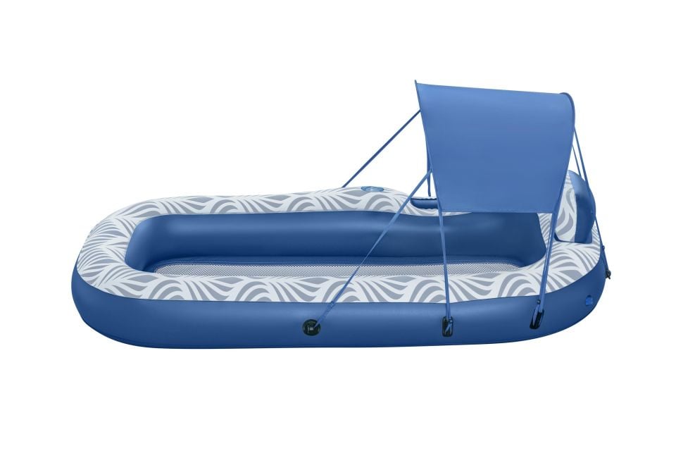 Bestway® 43732 Comfort Plush™ Gölgelikli ve File Tabanlı Yüzen Şezlong