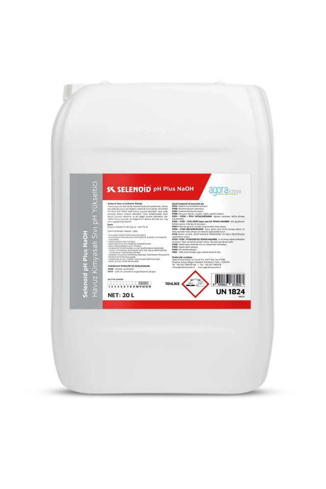 Selenoid pH PLUS SIVI NaOH 20 L- pH Yükseltici