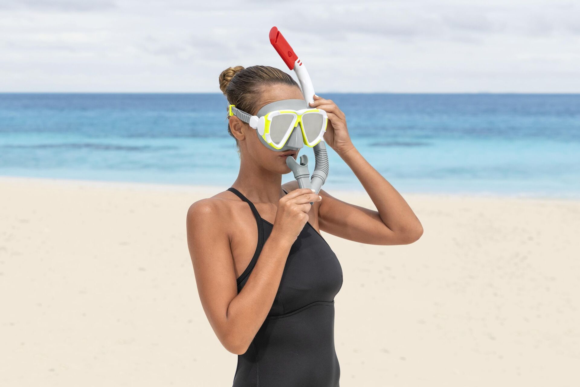 Bestway® 24053 Dominator™ II Şnorkel-Maske Seti (14+, Yetişkin)