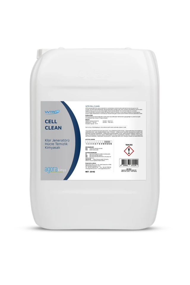 WTR CELL CLEAN - Klor Jeneratörü Hücre Temizleme Kimyasalı- 10 L