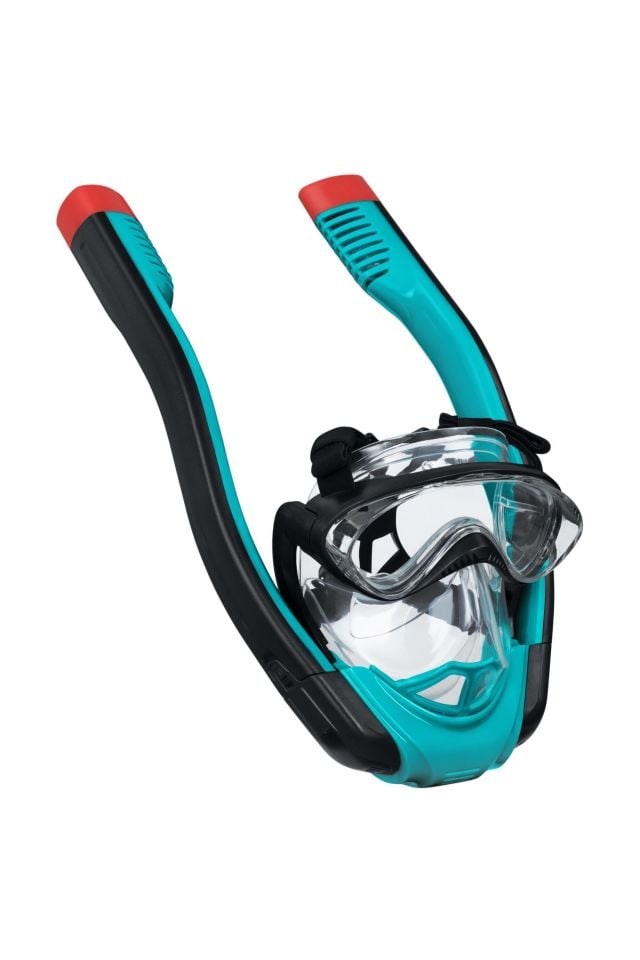 Bestway® 24058 Flowtech™ Şnorkelli Tam Yüz Dalış Maskesi (L/XL, Büyük Boy)