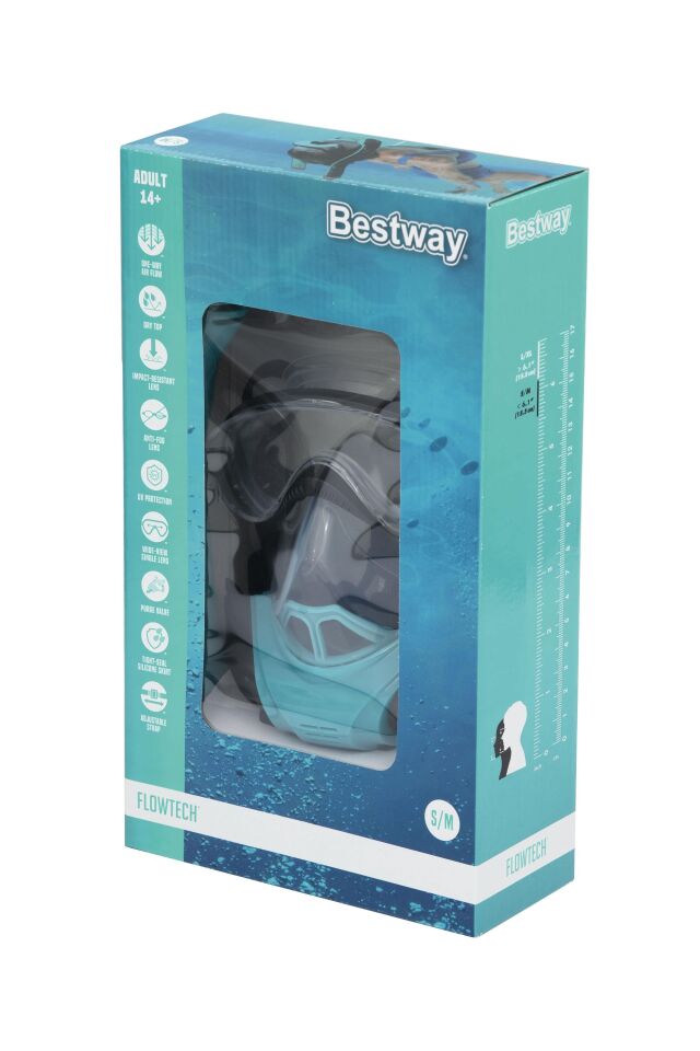 Bestway Flowtech Snorkel Mask L/XL,Adult 14+