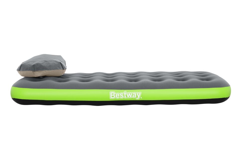 Bestway® 67619 Bestway Roll & Relax Geniş Tek Kişilik Şişme Yatak ve Çantalı Şişirme Aparatı1.88 m x 99 cm x 22 cm
