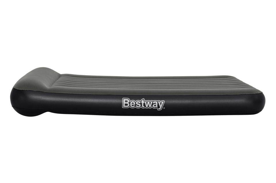 Bestway® 67930 Tritech™ Geniş Çift Kişilik Şişme Yatak ve Bataryalı Entegre Şişirme Aparatı 2.03 m x 1.52 m x 30 cm