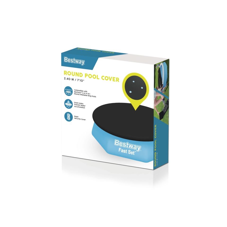 Bestway® 58032 Fast Set™ Havuz Örtüsü - 2,40 m çaplı şişme havuzlar için