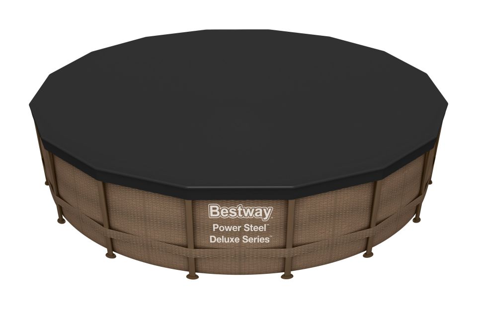 Bestway® 58249 Havuz Örtüsü - 4,57m ve 4,88 m çaplı yerüstü havuzlar için