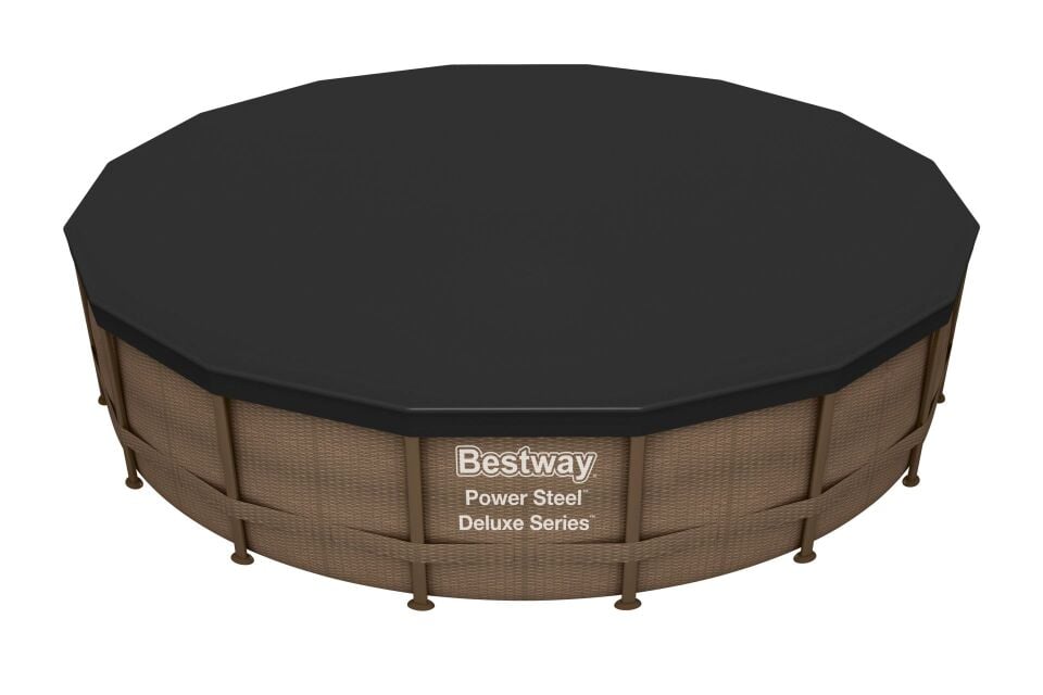 Bestway 58249 Havuz Örtüsü - 4,57m ve 4,88 m çaplı yerüstü havuzlar için