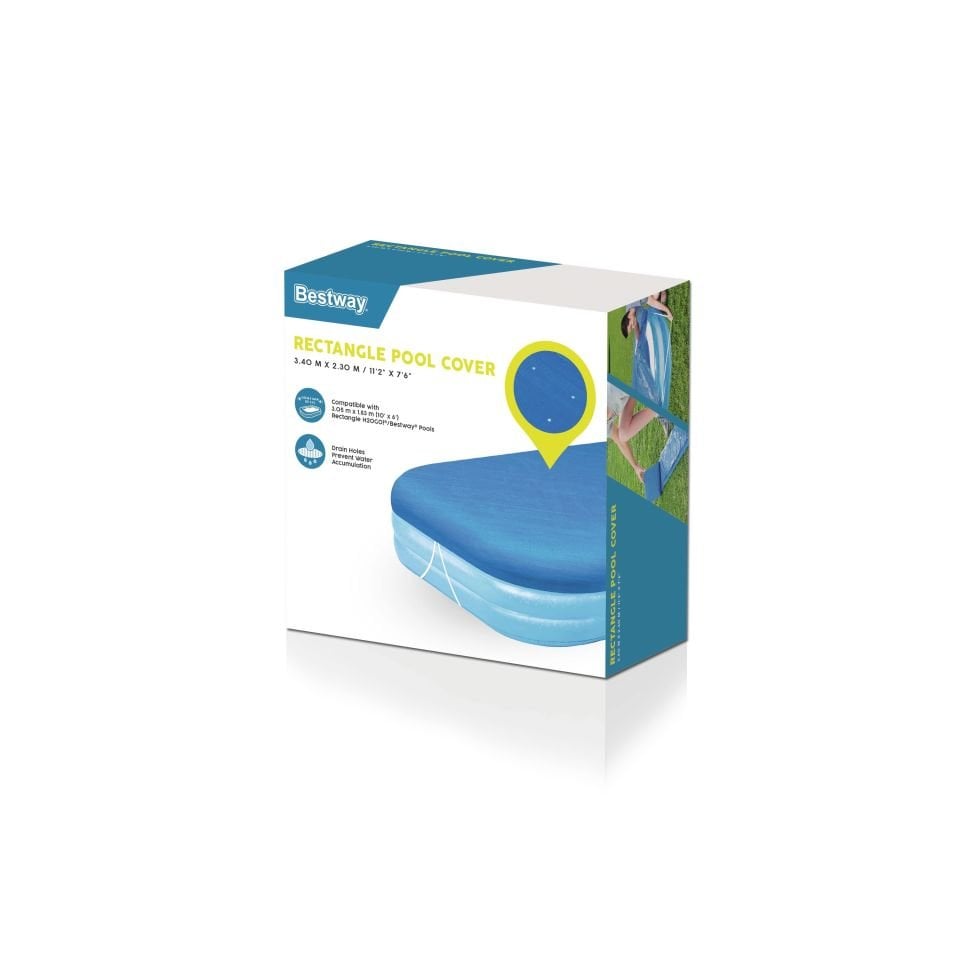 Bestway® 58108 Dikdörtgen Havuz Örtüsü - 3,05 m x 1,83 m Şişme Havuzlar için
