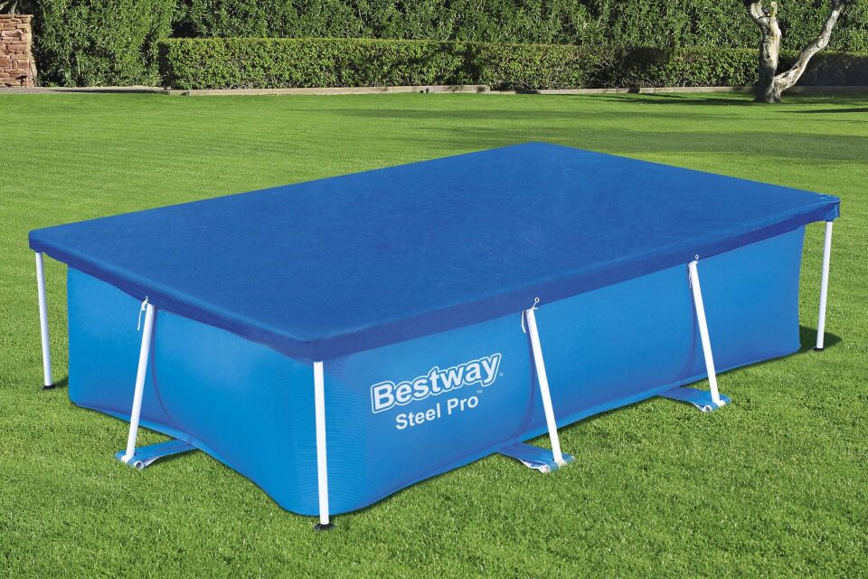 Bestway 58105 Dikdörtgen Havuz Örtüsü - 2,59 m x 1,70 m Yerüstü Havuzlar için