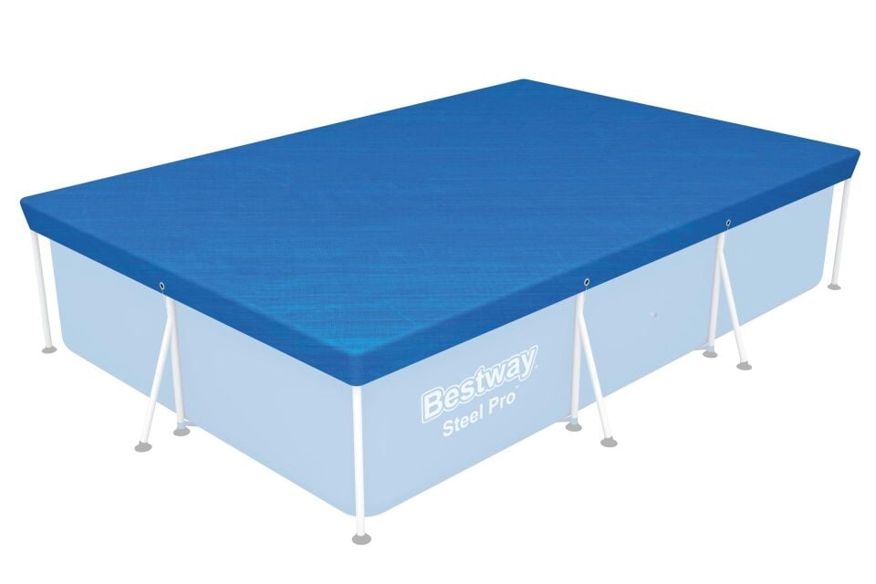 Bestway 58106 Dikdörtgen Havuz Örtüsü - 3,00m x 2,01m Yerüstü Havuzlar için