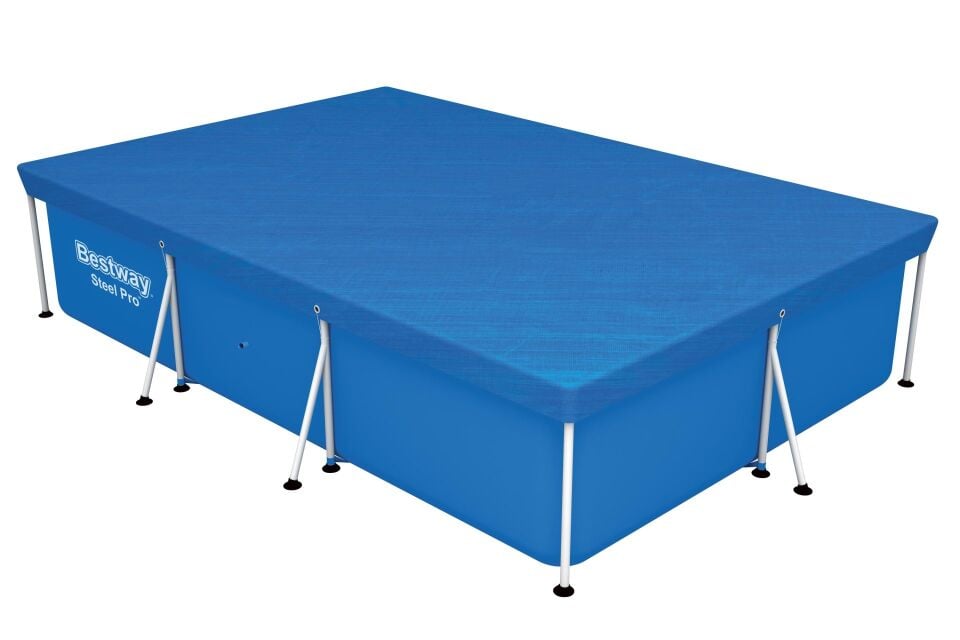 Bestway 58106 Dikdörtgen Havuz Örtüsü - 3,00m x 2,01m Yerüstü Havuzlar için