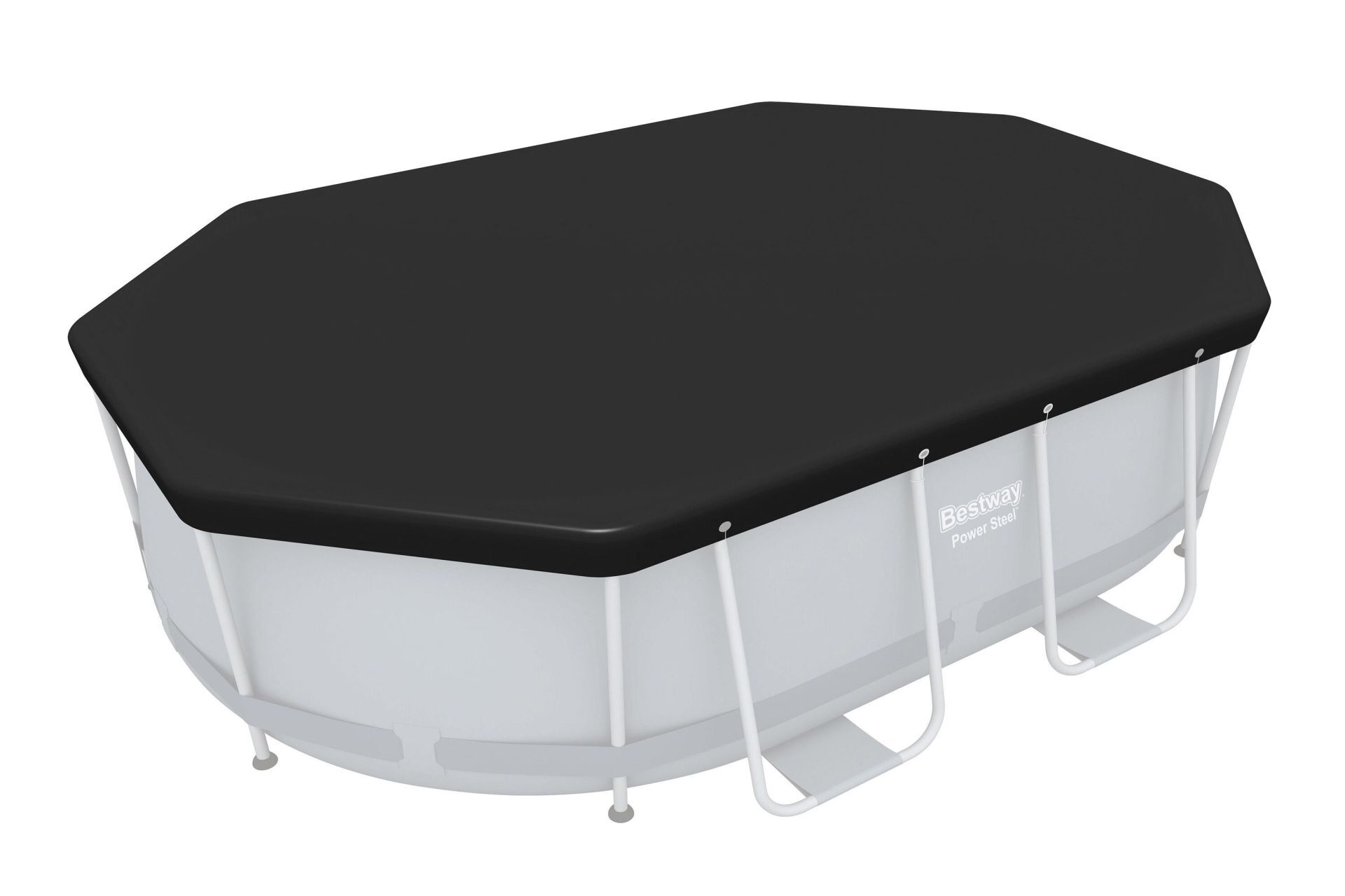 Bestway 58424 Oval Havuz Örtüsü - 3,05 m x 2,00 m Yerüstü Havuzlar için