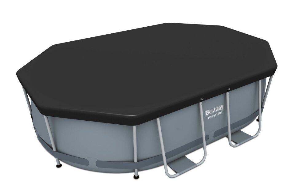 Bestway 58424 Oval Havuz Örtüsü - 3,05 m x 2,00 m Yerüstü Havuzlar için