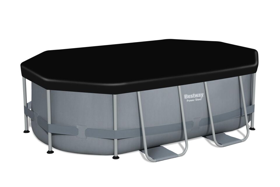 Bestway 58424 Oval Havuz Örtüsü - 3,05 m x 2,00 m Yerüstü Havuzlar için