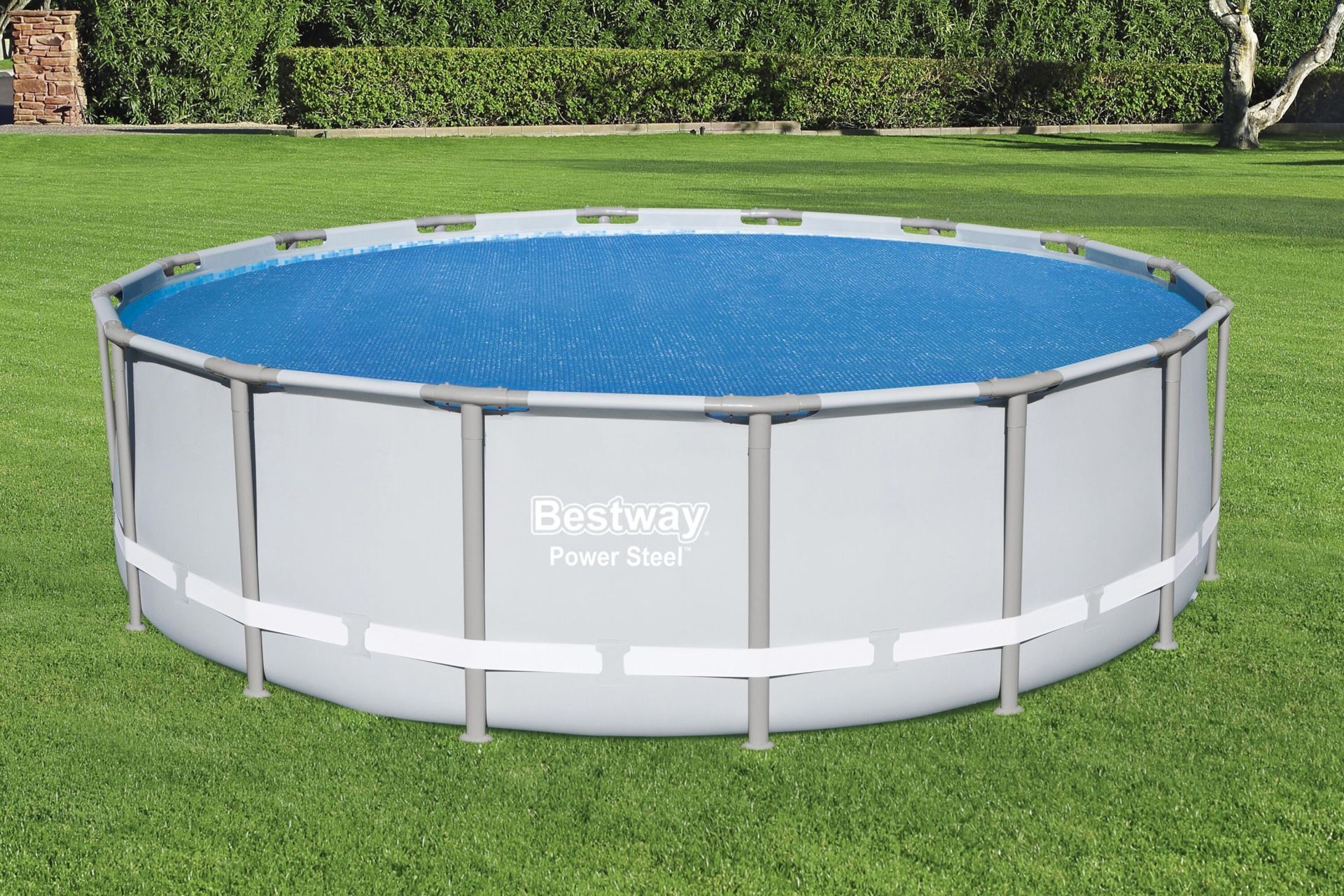 Bestway® 58253 Güneş Isıtmalı Havuz Örtüsü - 3,96 m, 4,27 m ve 4,57 m Yerüstü Havuzlar için
