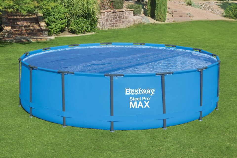 Bestway 58253 Güneş Isıtmalı Havuz Örtüsü - 3,96 m, 4,27 m ve 4,57 m Yerüstü Havuzlar için