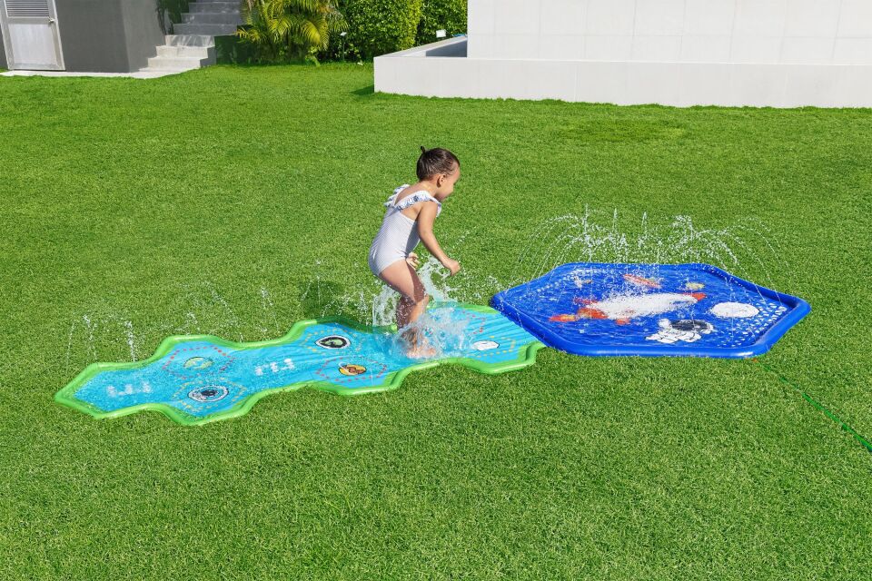 Bestway 52571 Cosmic Adventure Uzay Macerası Fıskiyeli Oyun Matı