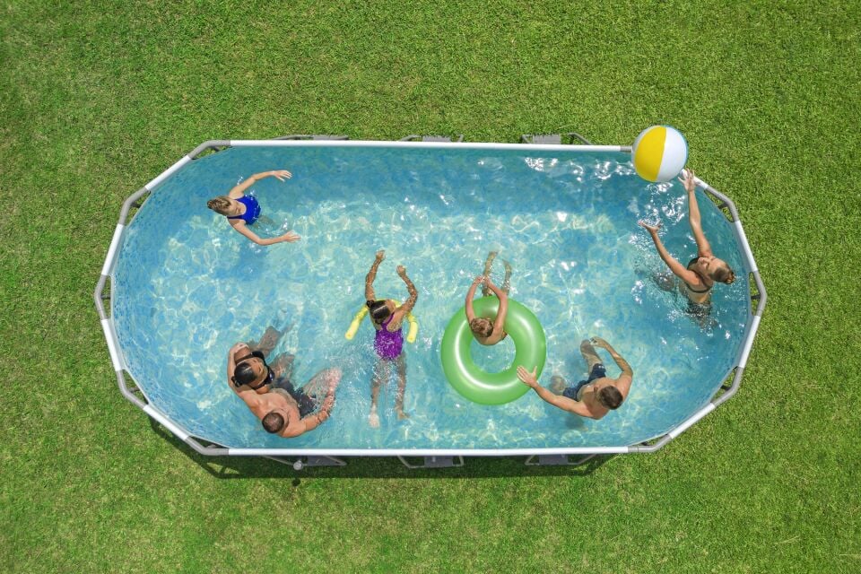 Bestway® 56710 Power Steel™ Prefabrik Yer Üstü Havuz Seti 5,49 m x 2,74 m x 1,22 m