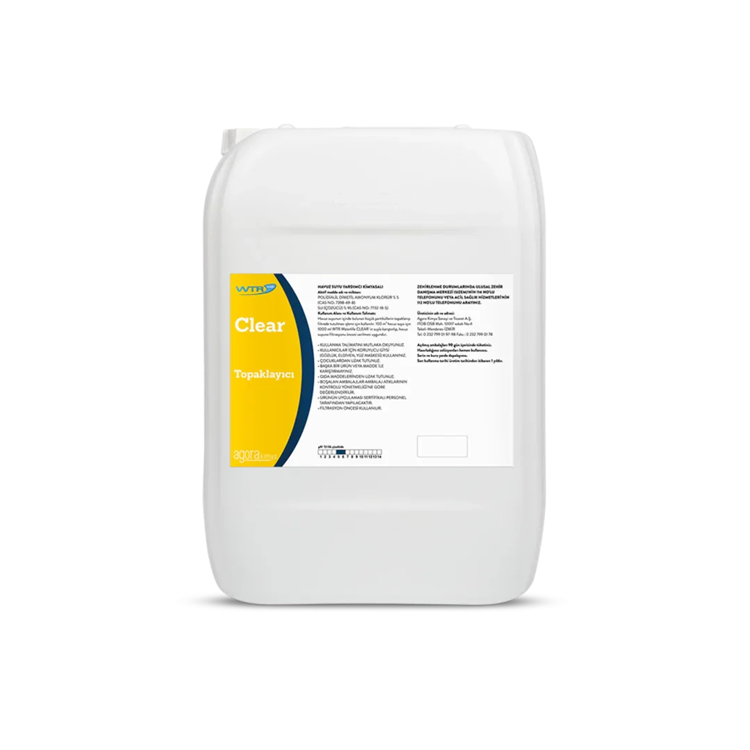 WTR CLEAR 20 L Havuz Suyu Parlatıcı Topaklayıcı
