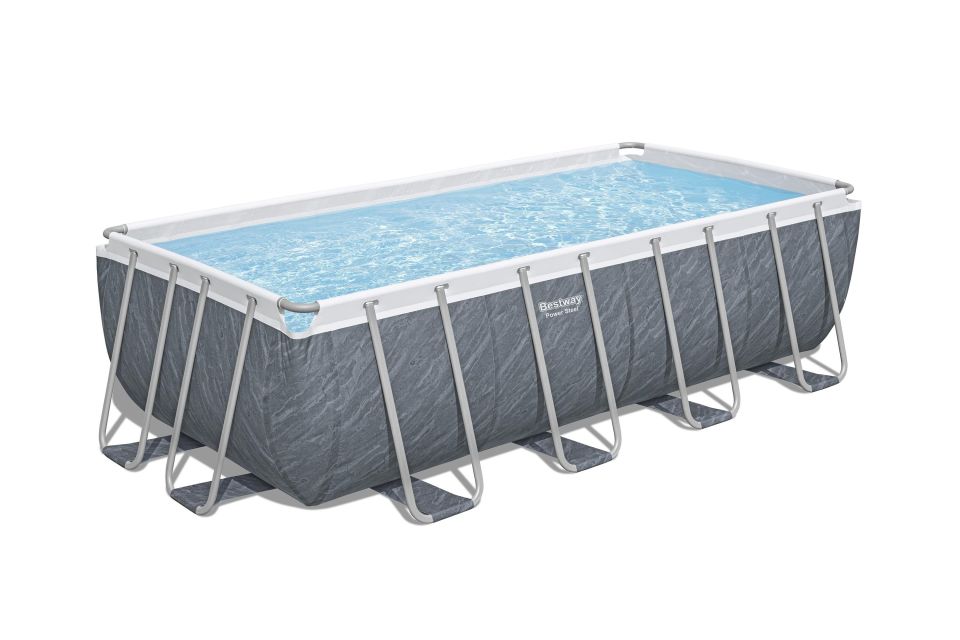 Bestway® 56996 Power Steel™ Prefabrik Yerüstü Havuz 4,88 m x 2,44 m x 1,22 m