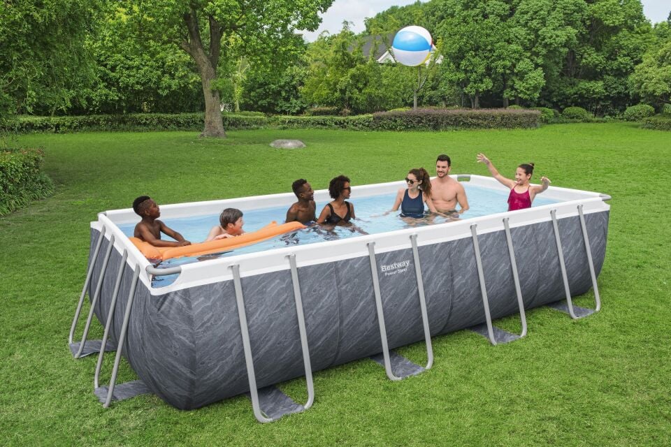 Bestway® 56998 Power Steel™ Prefabrik Yer Üstü Havuz Seti 5,49 m x 2,74 m x 1,22 m