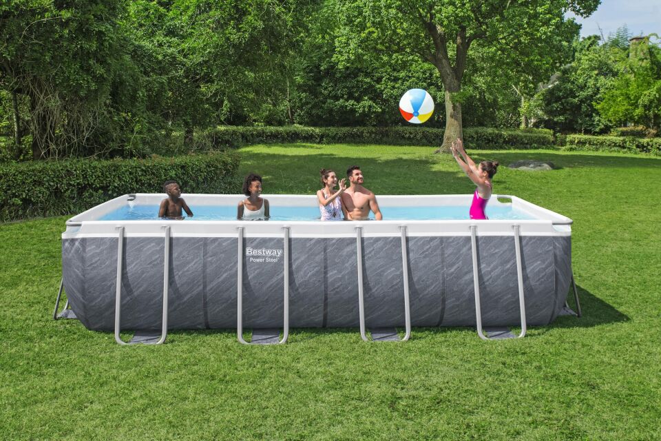 Bestway® Power Steel™ Prefabrik Yer Üstü Havuz Seti 5,49 m x 2,74 m x 1,22 m