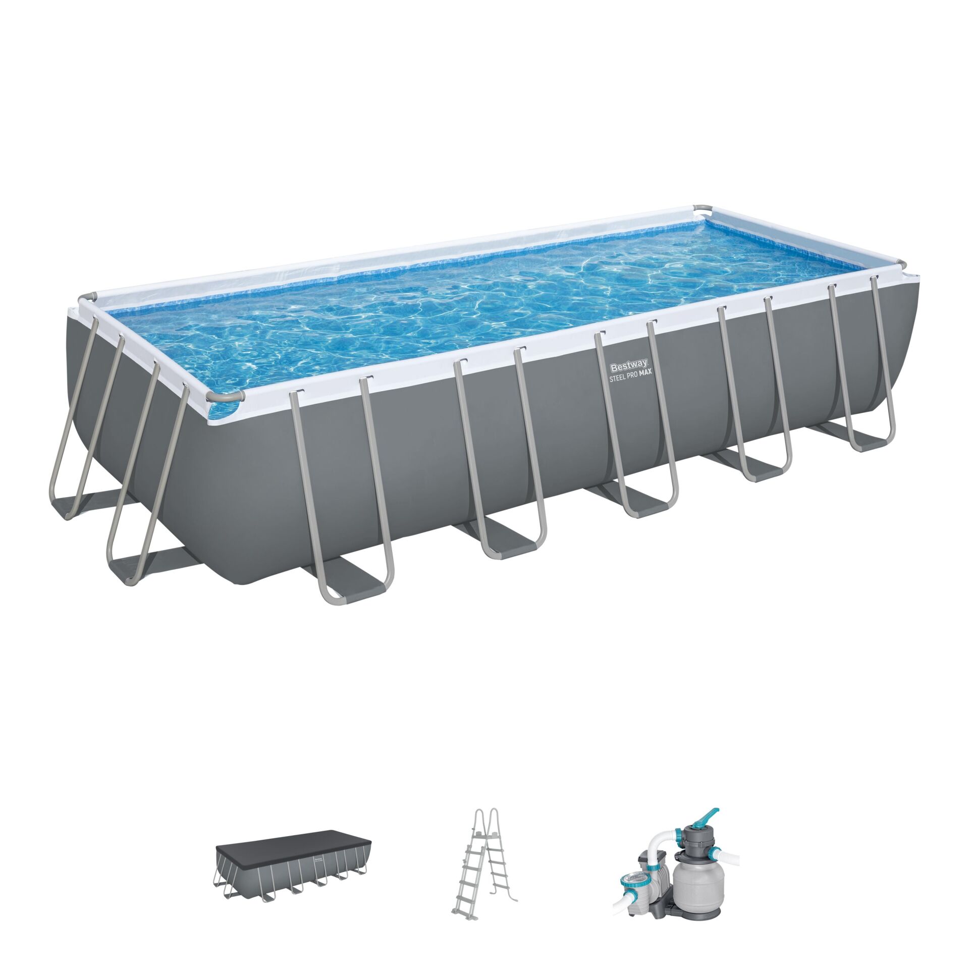 Bestway Prefabrik Havuz Steel Pro MAX Yerüstü Prefabrik Havuz Seti 6,40 m x 2,74 m x 1,32 m 5612B