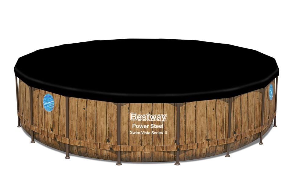 Bestway® 56977 Power Steel™ Vista Serisi 2- Prefabrik Yer Üstü Havuz Seti 5,49 m x 1,22 m