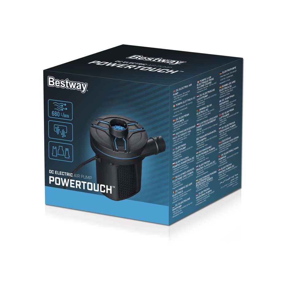 Bestway 62257 PowerTouch 12V Araç Çakmaklık Girişli Elektrikli Hava Pompası