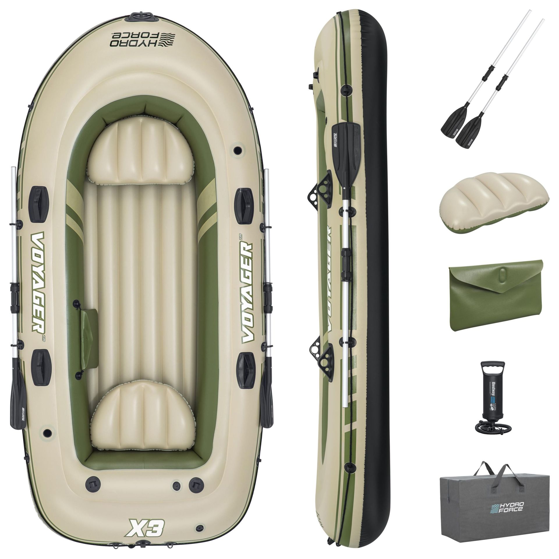 Hydro-Force™ 65164 Voyager™ X3 Şişme Bot Seti 2,94 m | Bestway ile