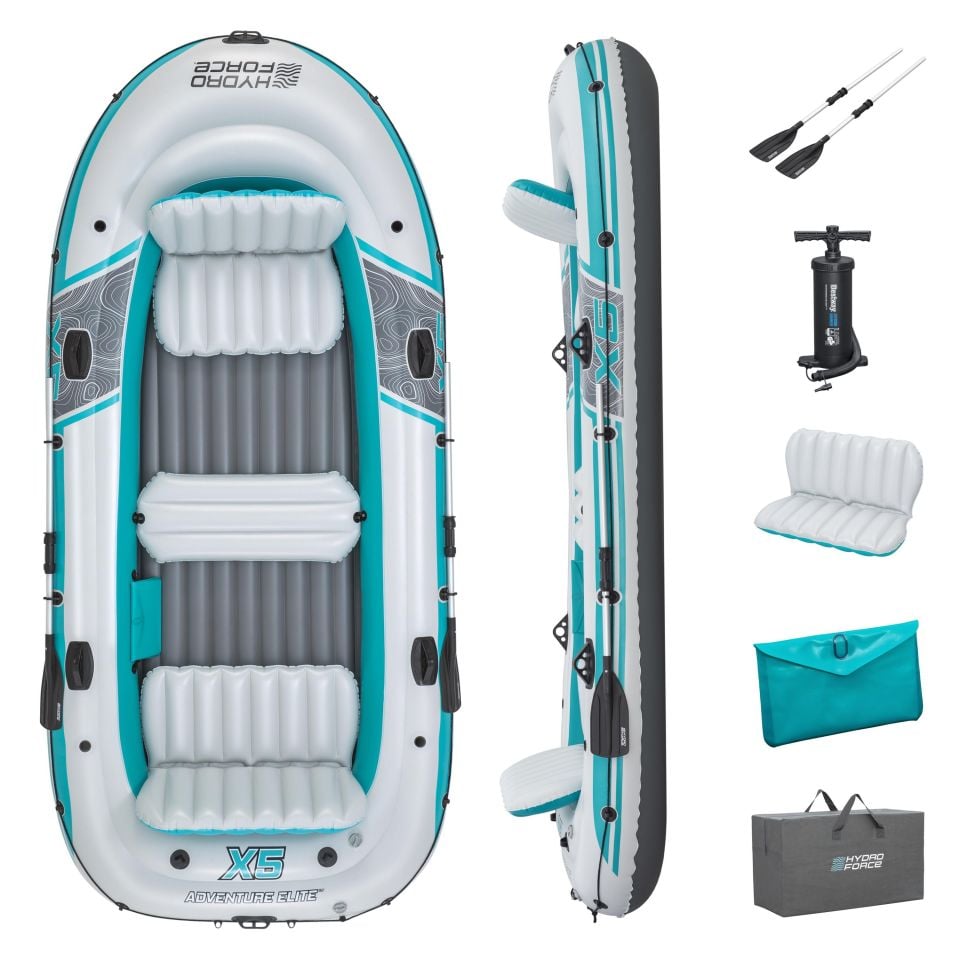 Hydro-Force™ 65159 Adventure Elite™ X5 Şişme Bot Seti 3,64 m