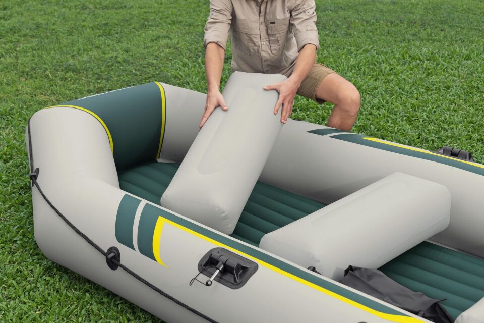 Hydro-Force 65157  Ranger Elite X4 Dört Kişilik Şişme Bot Seti  3.20m x 1.48m x 47cm