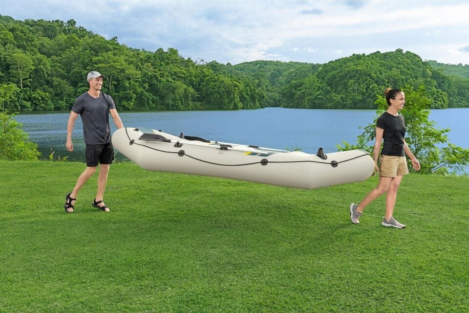 Hydro-Force 65157  Ranger Elite X4 Dört Kişilik Şişme Bot Seti  3.20m x 1.48m x 47cm