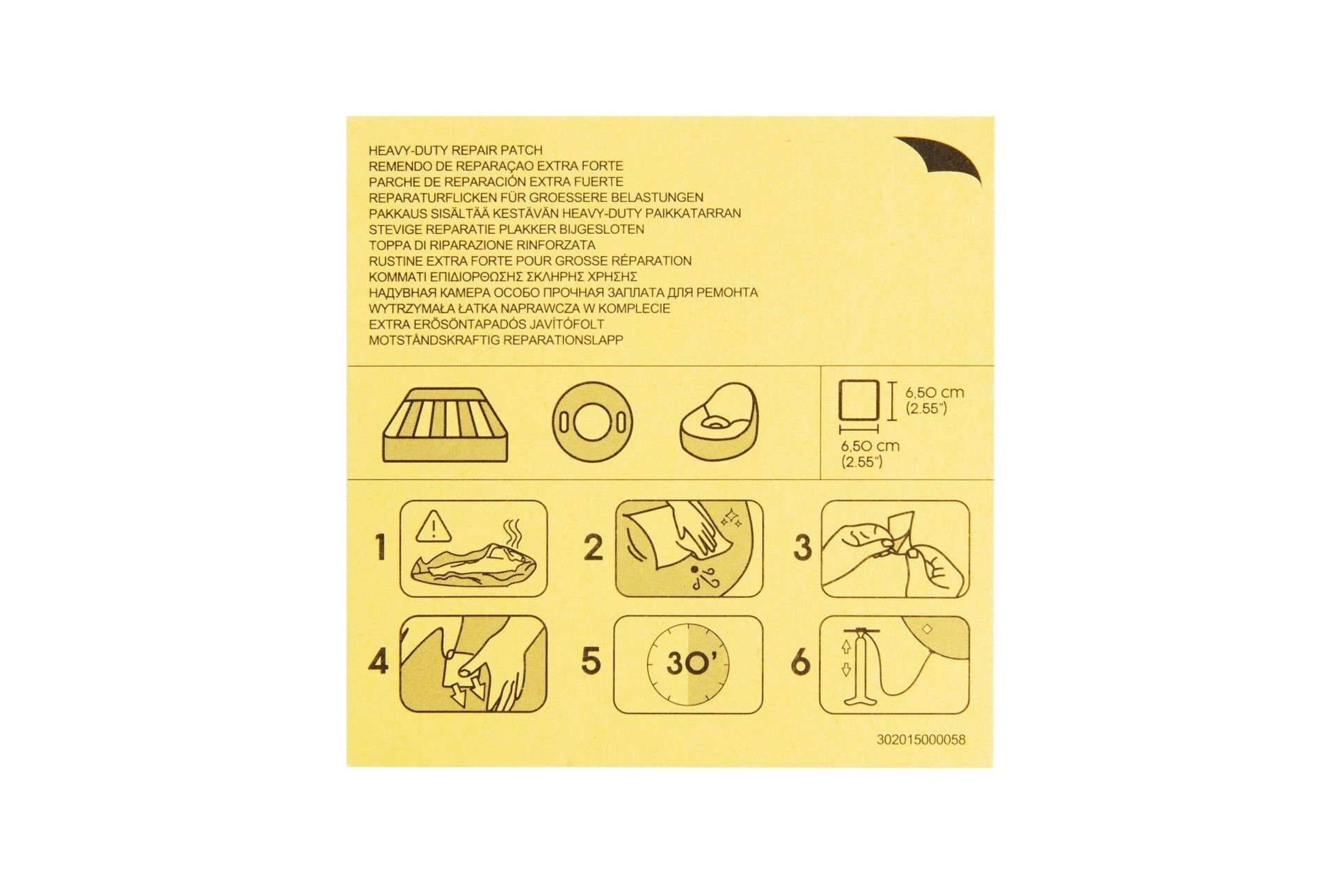 Bestway® 62068 Dayanıklı Tamir Yama Seti (10 lu Paket)