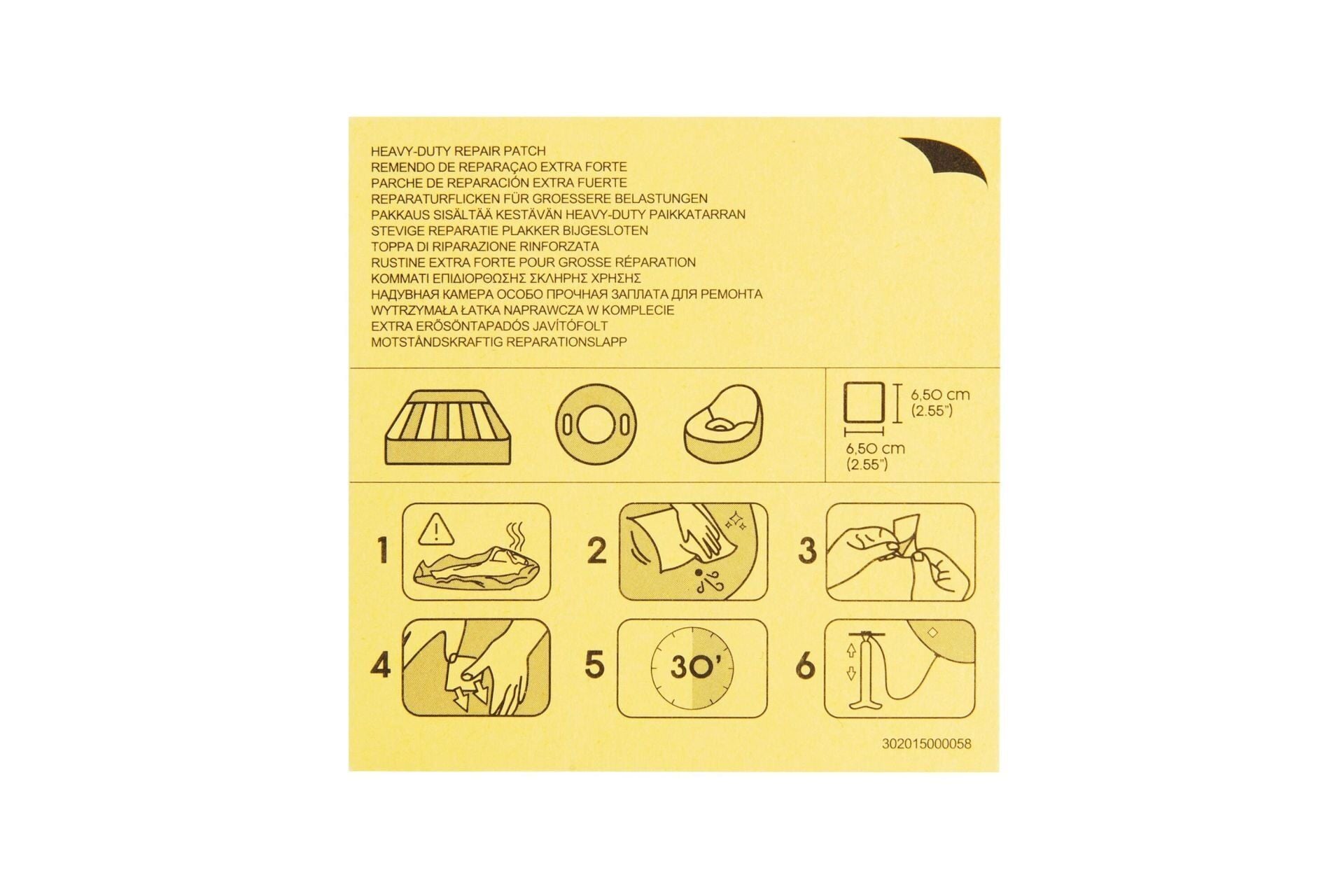 Bestway® 62068 Dayanıklı Tamir Yama Seti (10 lu Paket)