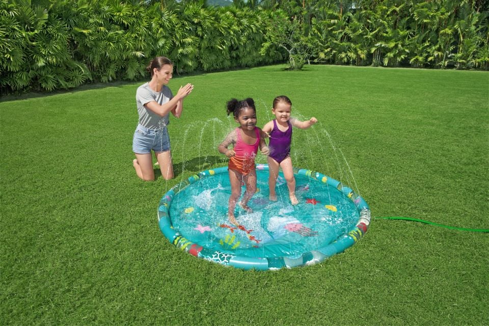 Bestway® 52487 Underwater Utopia™ Su Altı Resimli Fıskiyeli Oyun Minderi