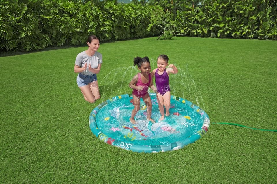 Bestway® 52487 Underwater Utopia™ Su Altı Resimli Fıskiyeli Oyun Minderi