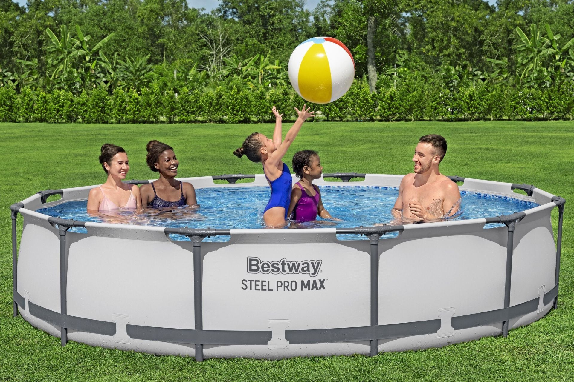 Bestway Prefabrik Havuz Steel Pro MAX Yer Üstü Prefabrik Çember Havuz Seti 3,66 m x 76 cm  56416