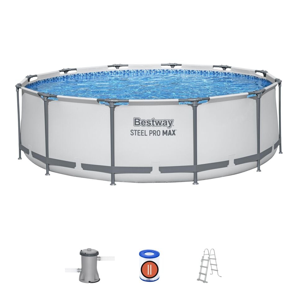 Bestway® 56418 Steel Pro MAX™ Prefabrik Yer Üstü Çember Havuz Seti 3,66 m x 1,00 m